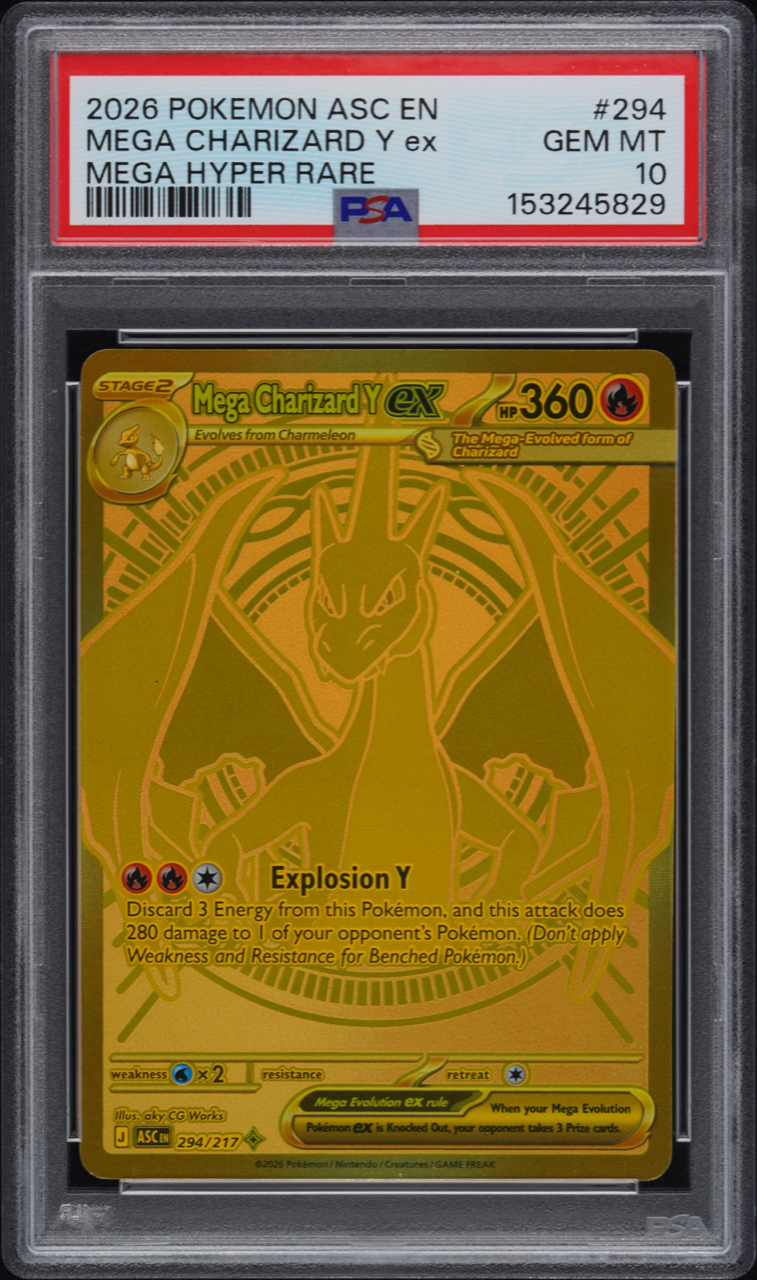 Mega Charizard Y ex — PSA 10 GEM MT